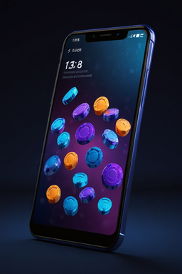 Smartphone mit Casino-App